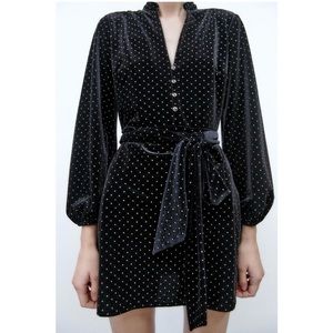Zara velvet shirt dress- super cute for the fall/winter - New with tags!
